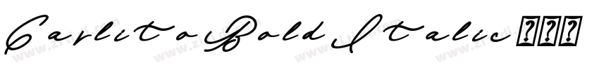 Carlito Bold Italic字体转换